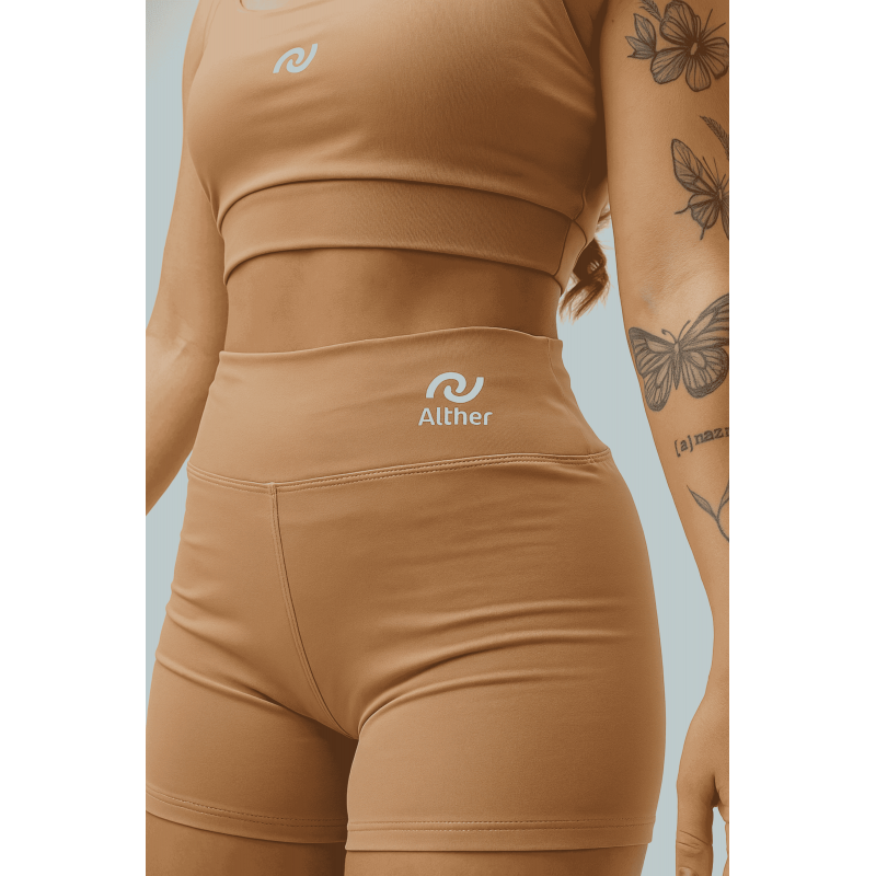 CONJUNTO TOP + SHORT LARANJA