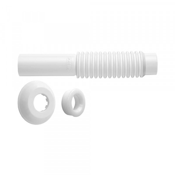 TUBO DE LIGACAO AJUSTAVEL BRANCO - BLUKIT