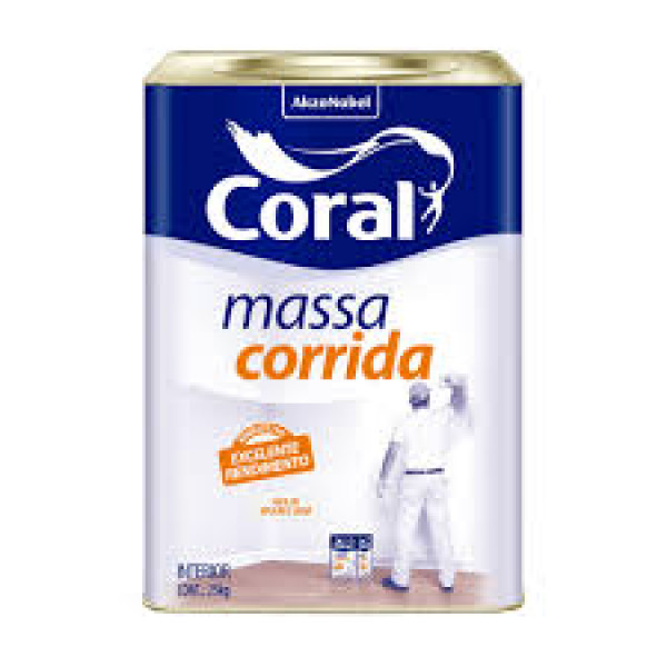 MASSA CORRIDA CORAL 25KG / 6KG