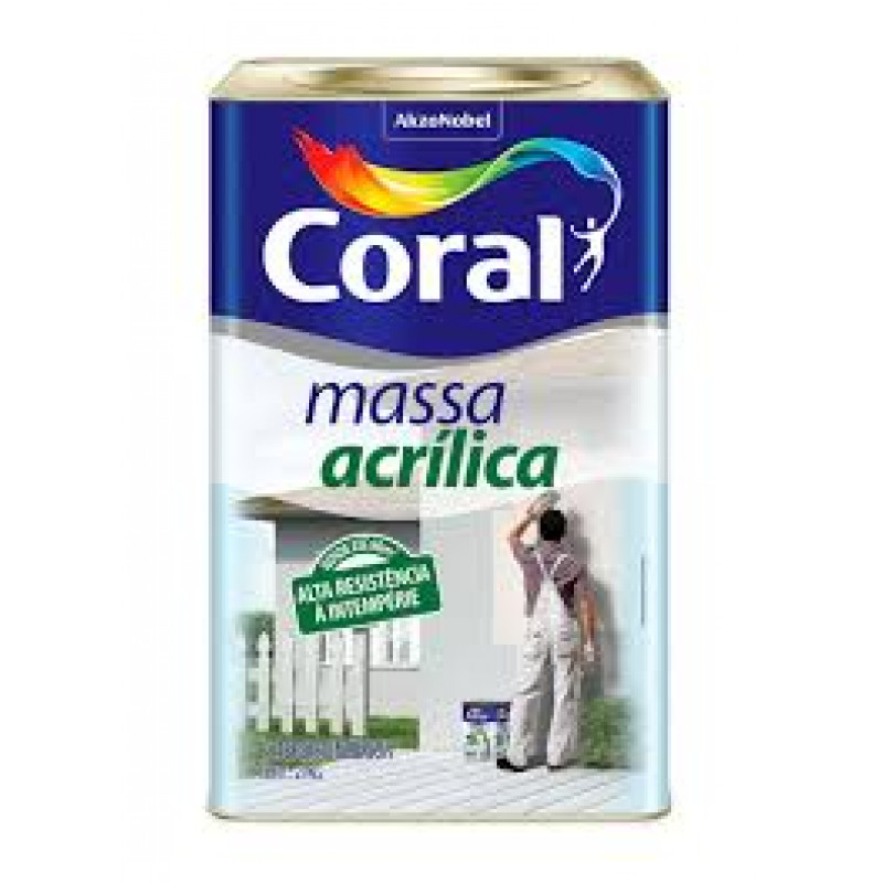 MASSA ACRILICA CORAL 25KG / 6KG
