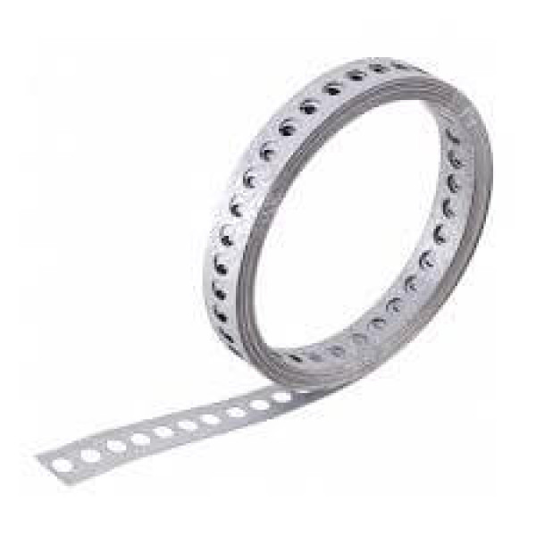 CINTA FITA 17MM PERFURADA GALVANIZADA 10M