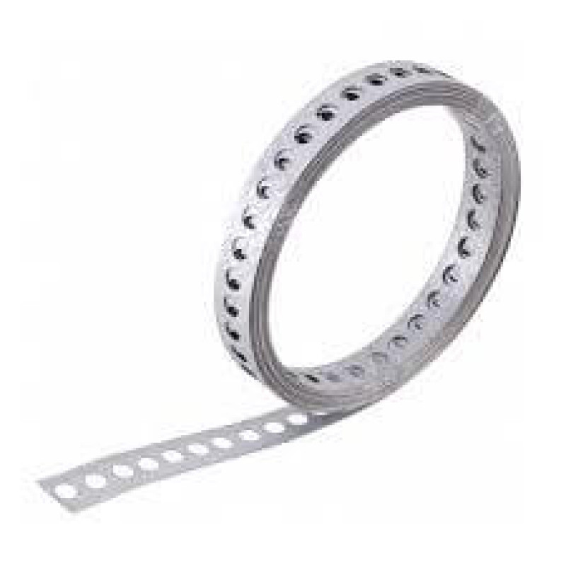CINTA FITA 17MM PERFURADA GALVANIZADA 10M