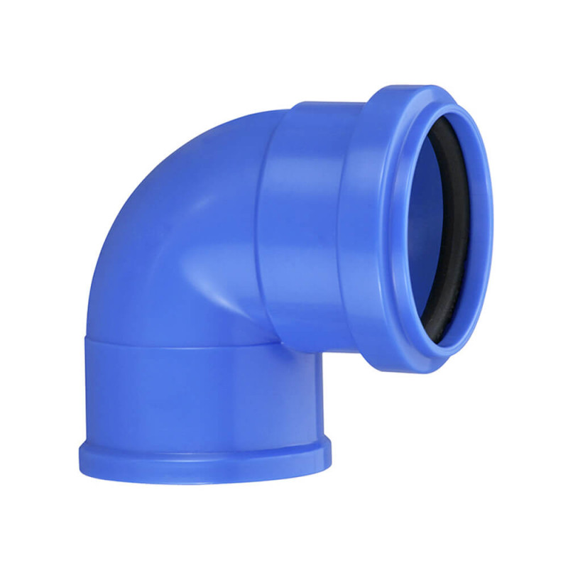 JOELHO 90 AZUL C/ANEL DE VEDACAO DN 38X40 - KRONA