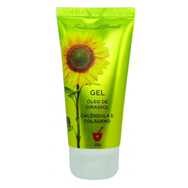 Gel com óleo de girassol, calêndula e colágeno – 55g