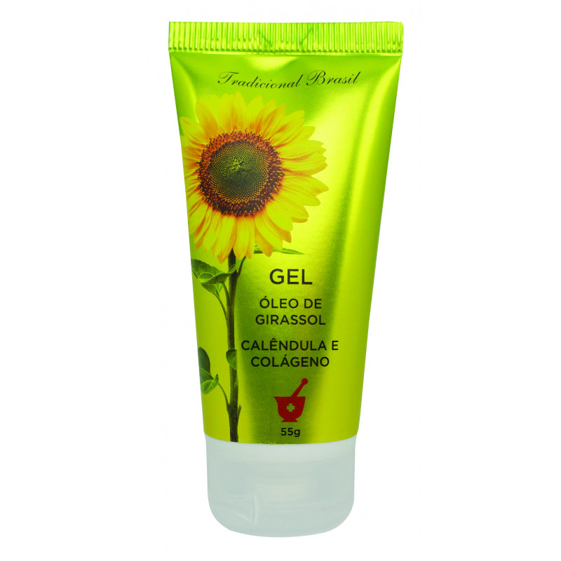 Gel com óleo de girassol, calêndula e colágeno – 55g
