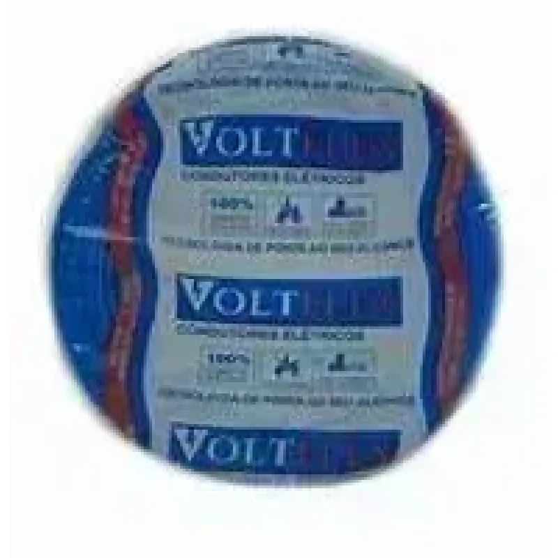 Cabo Condutor eletrico flexivel l 1x4mm2 azul rolo de 100m /Cobre