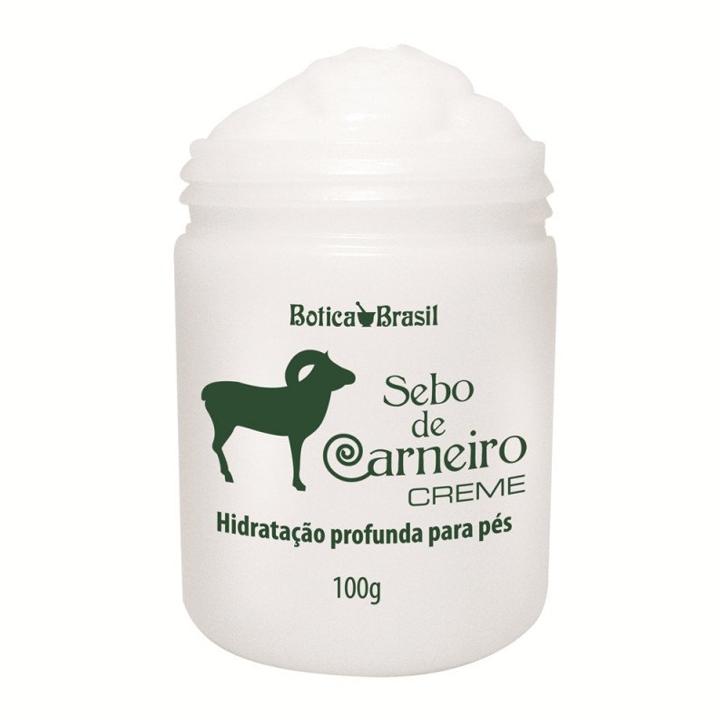 Creme para calcanhares ásperos e ressecados sebo de carneiro – 100gr