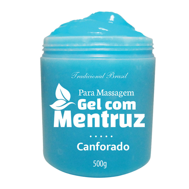 Gel com Mentruz canforado para massagem – 500g