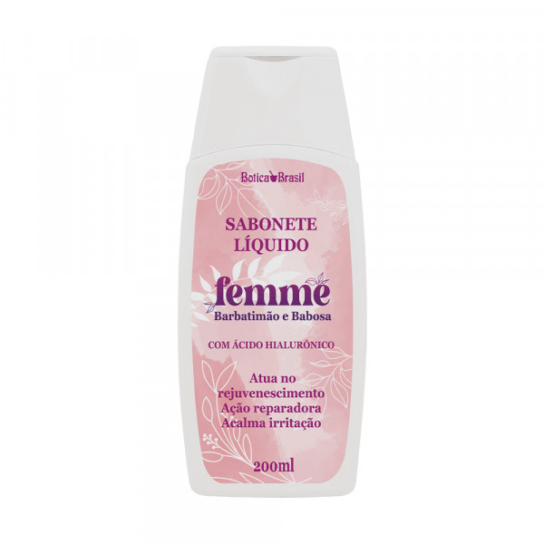 Sabonete líquido com Barbatimão e Babosa Femme – 200ml