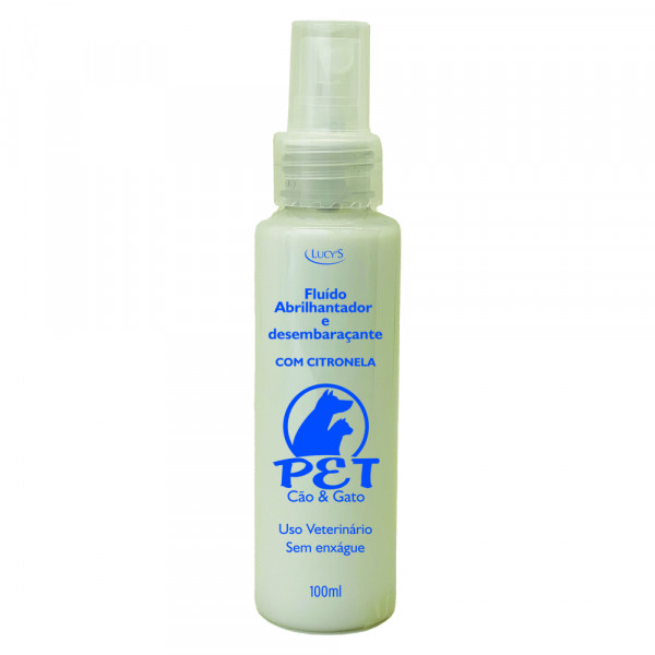 Cão e Gato Fluído Abrilhantador e desembaraçante c/ citronela – Spray – 100ml