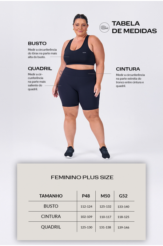 Top Sutiã Feminino c/ Abertura Frontal Plus Size Preto - 24271096