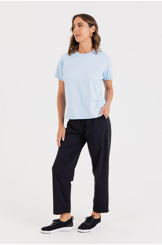 Camiseta B.ON Air Feminina Azul Breeze - 24271649