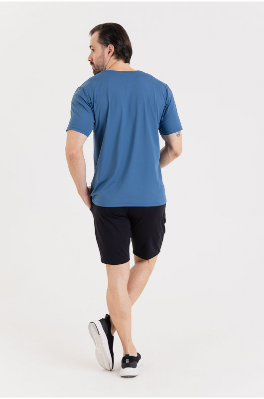 Camiseta B.ON Air Masculina Azul Stellar - 24271656