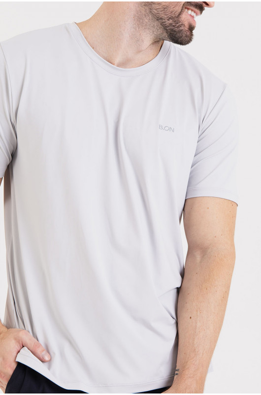 Camiseta B.ON Air Masculina Cinza Lunar - 24271661