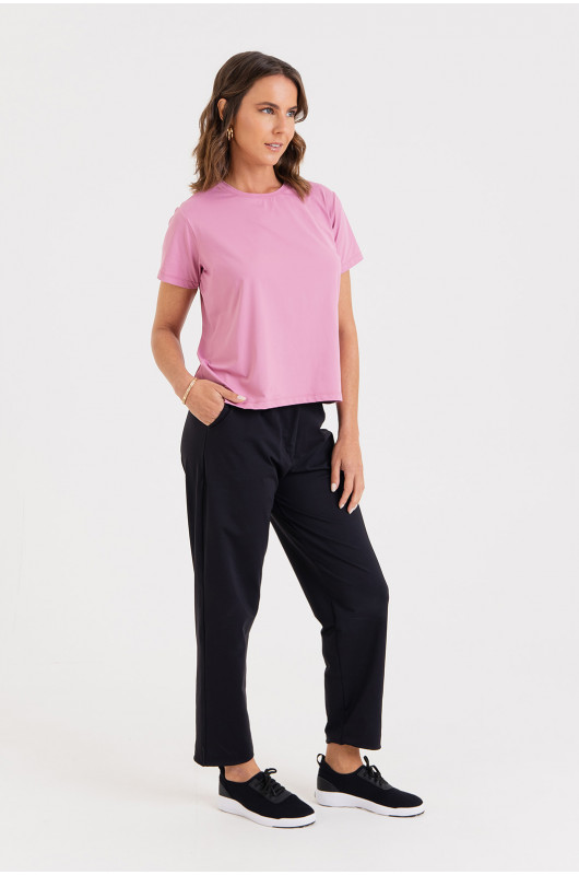 Camiseta B.ON Air Feminina Rosa Cashmere - 24271650