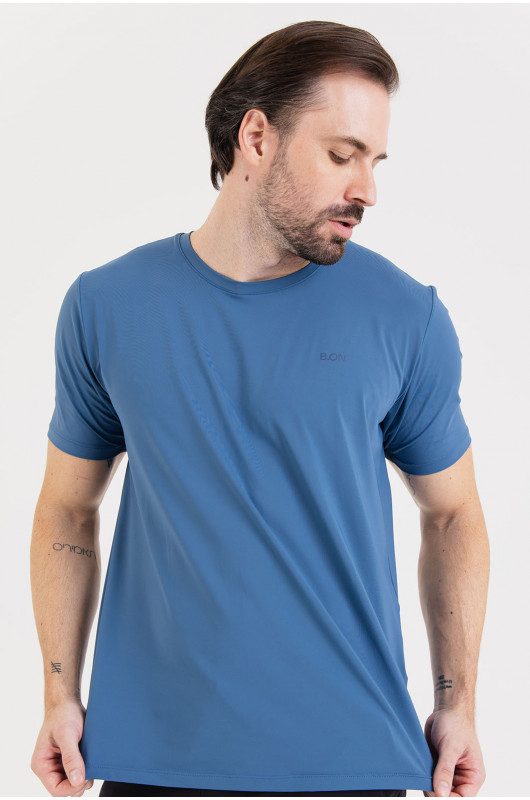 Camiseta B.ON Air Masculina Azul Stellar - 24271656