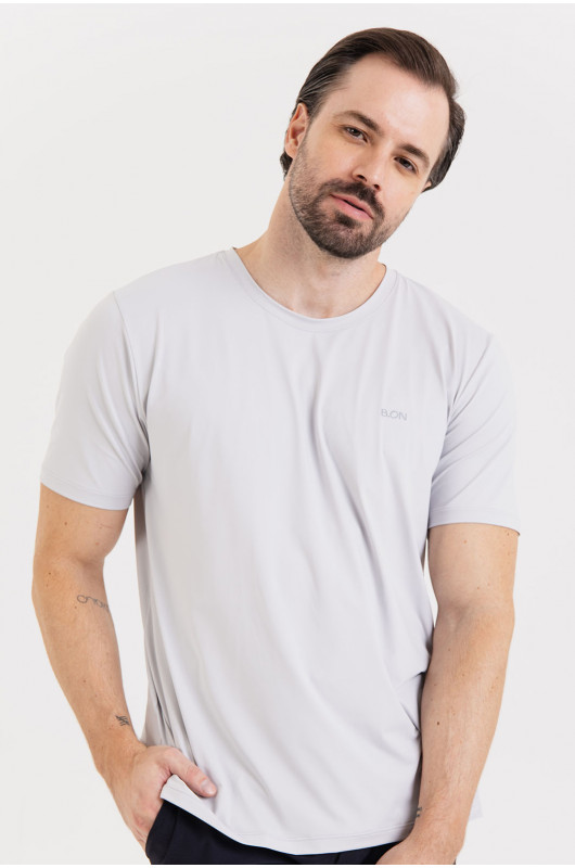 Camiseta B.ON Air Masculina Cinza Lunar - 24271661