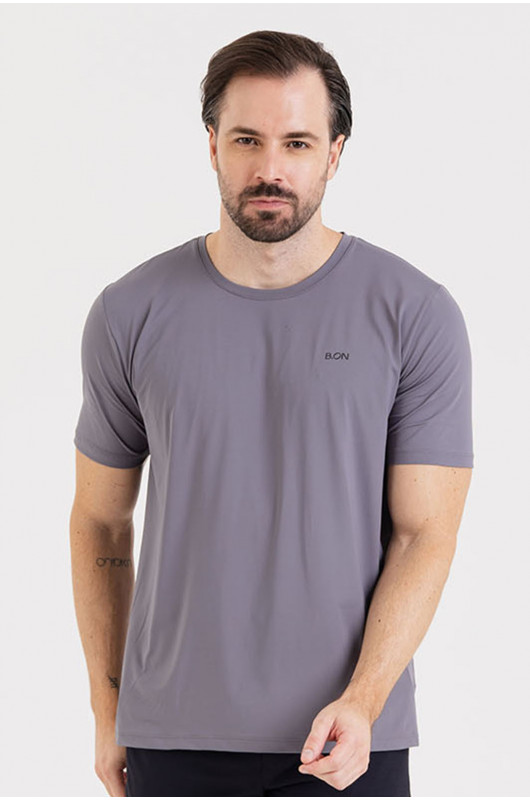 Camiseta B.ON Air Masculina Chumbo Aço - 24271659