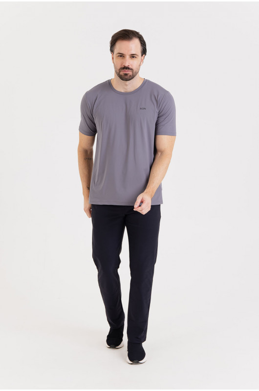 Camiseta B.ON Air Masculina Chumbo Aço - 24271659