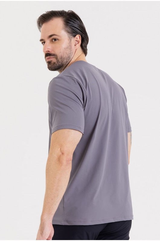 Camiseta B.ON Air Masculina Chumbo Aço - 24271659