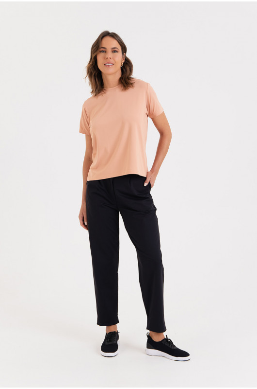 Camiseta B.ON Air Feminina Bege - 24271648