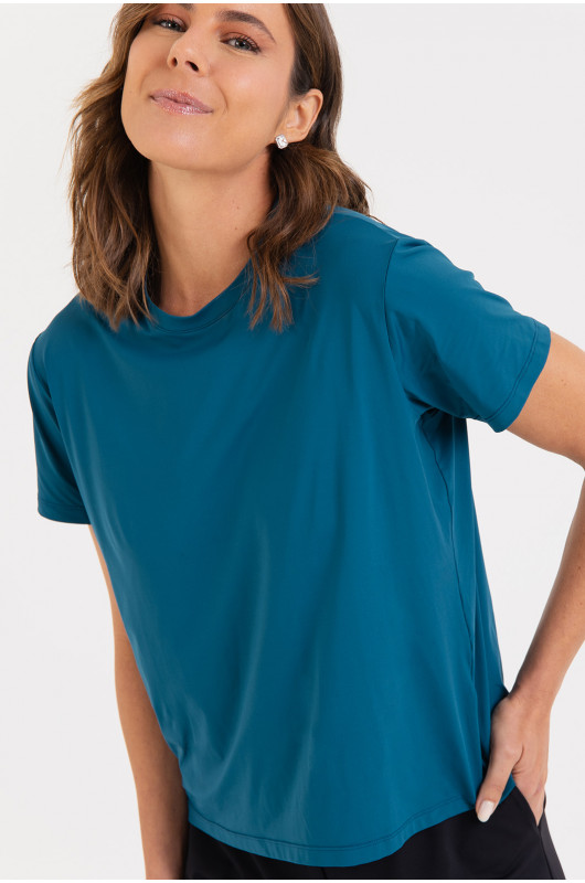 Camiseta B.ON Air Feminina Petróleo - 24271611 