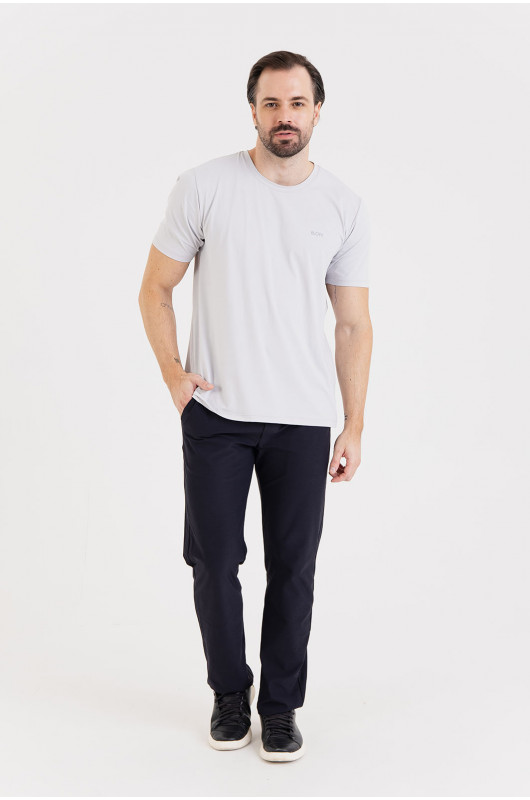 Camiseta B.ON Air Masculina Cinza Lunar - 24271661