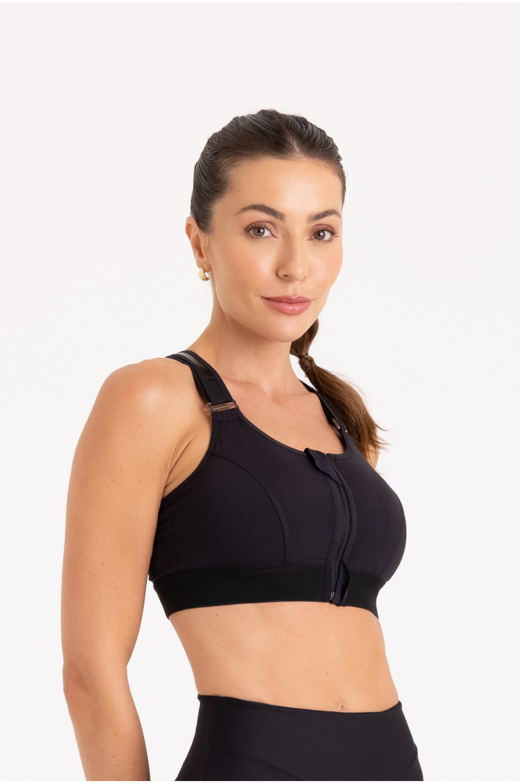 Top Alta Sustentação Feminino Preto B.ON | Performance