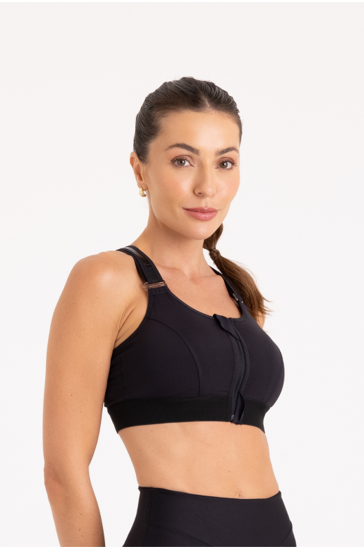 Top Alta Sustentação Feminino Preto - 24270917