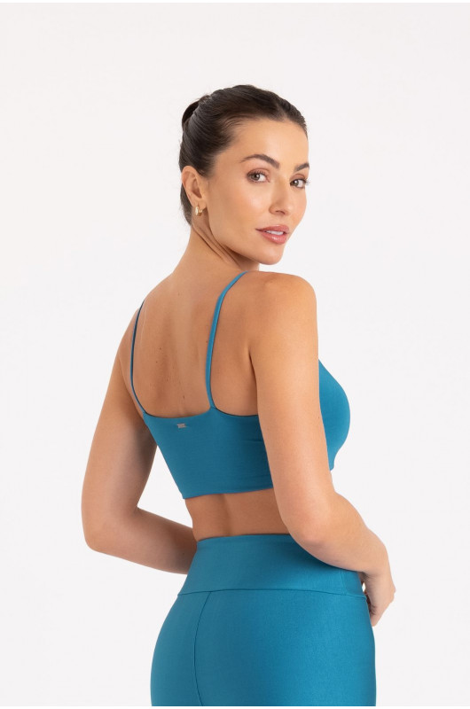 Top Fusion Feminino Azul Celestial Shine – 24271720 