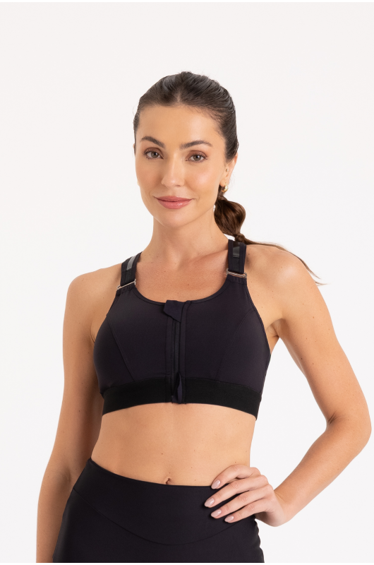 Top Alta Sustentação Feminino Preto - 24270917
