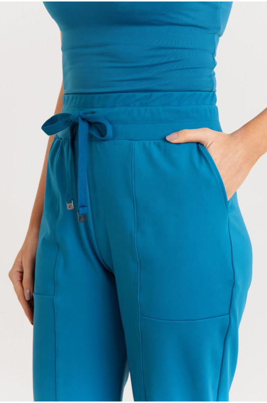 Calça Reta Versátil Feminina Azul Celestial – 24271763