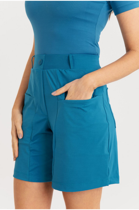 Bermuda Classy Feminina Azul Celestial – 24271714