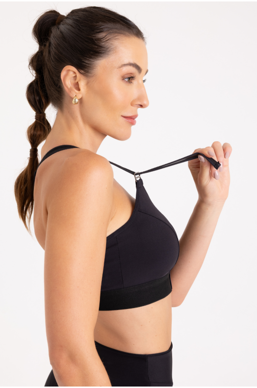 Top Alta Sustentação Feminino Preto - 24270917