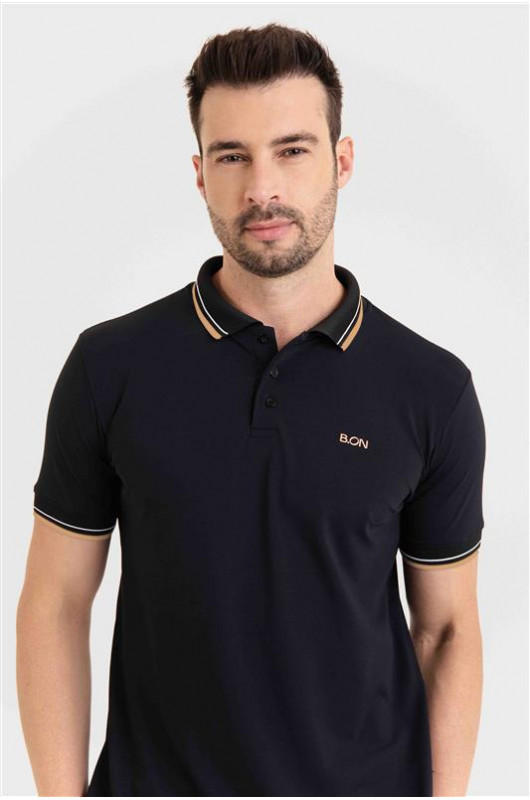 Polo Linea Masculina Preta - 24271758 