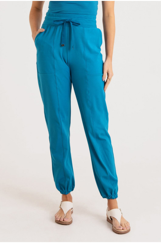 Calça Reta Versátil Feminina Azul Celestial – 24271763