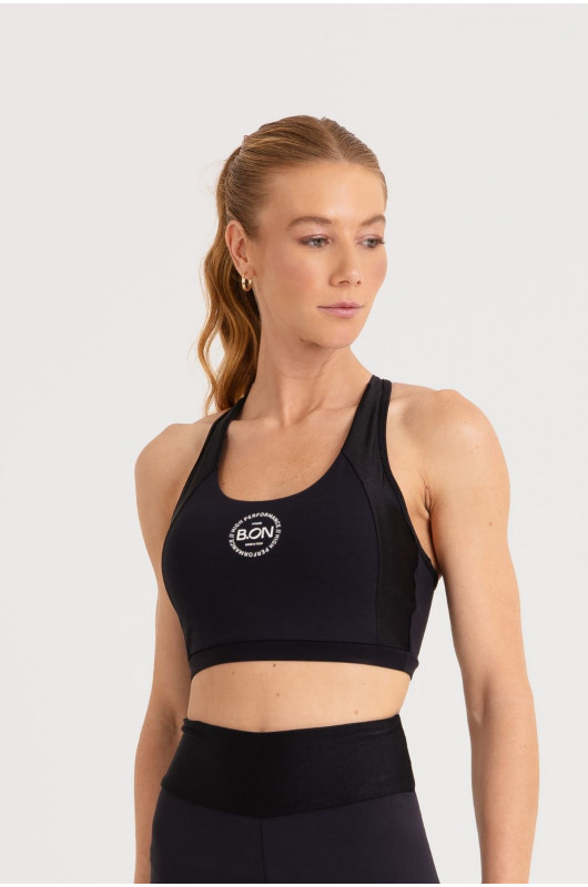 Top B.ON Pulse Glam Preto - 24271752