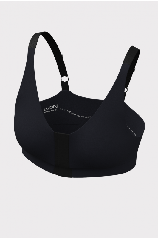 Top Sutiã Feminino c/ Abertura Frontal Preto - 24270765