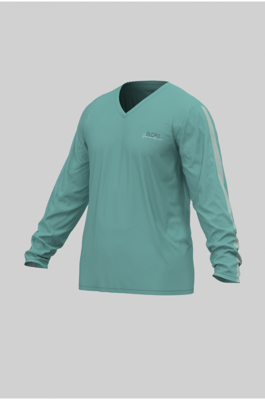 Blusa Pijama Masc. Manga Longa Verde Quartzo – 24271788