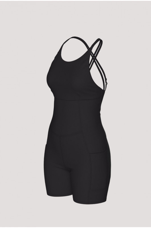 Macaquinho Strappy Feminino Preto - 24271634 