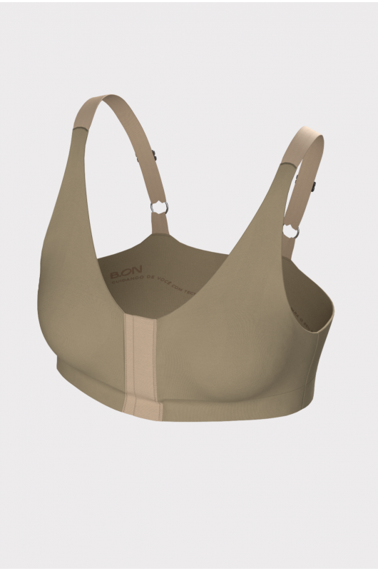 Top Sutiã Feminino c/ Abertura Frontal Plus Size Nude Brush - 24271232