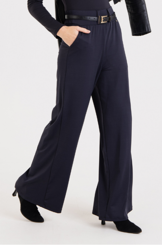 Calça Wide Leg Feminina Preta - 24270805