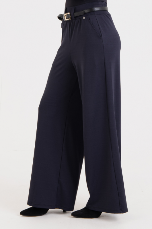 Calça Wide Leg Feminina Preta - 24270805