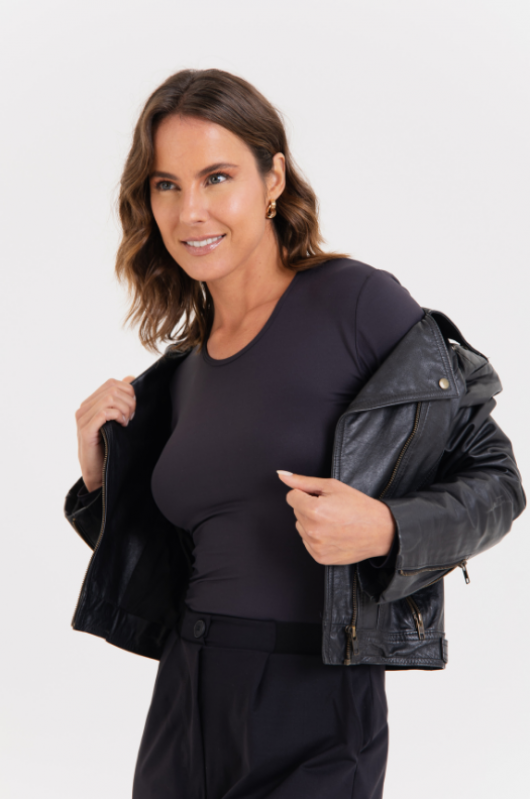 Blusa Segunda Pele Feminina Preta - 24270153