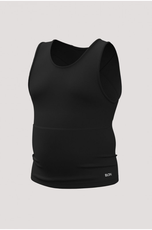 Regata Masculina Plus Size Postural Termofusionada Preta - 24271746