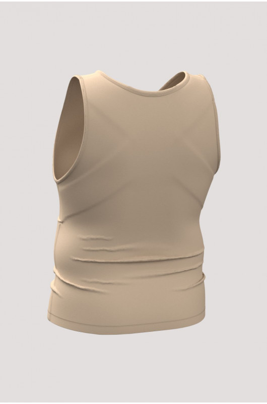 Regata Masculina Plus Size Postural Termofusionada Nude - 24271792