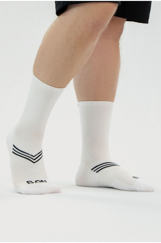 Meia Tech B.ON Run Branca - 24271865