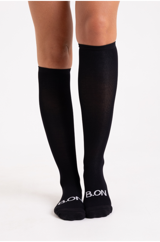 Meia Tech B.ON Cano Alto Preta - 24271858