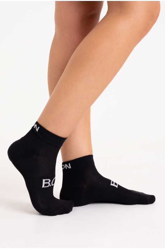 Meia Tech B.ON Cano Baixo Preta - 24271862