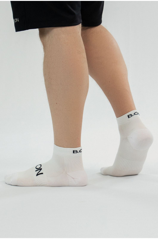 Meia Tech B.ON Cano Baixo Branca - 24271863